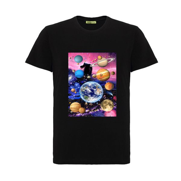Cool 3D Flip Effect T - Shirt 100% Cotton Soft Material For Printing 3D Artwork