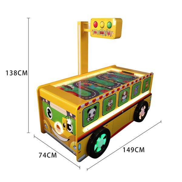 Amusement Park Arcade Gaming Machines Bus Style Air Hockey Table