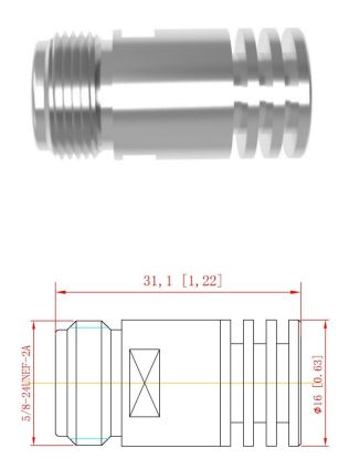 DC-6GHz 5W Dummy Load / Termination Load with N Female Connector