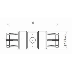 Mini SMP Female to Female SSMP RF Connector Adapter Gold Plated