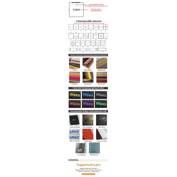 Customized Size Luxury Touch Cardboard Jewelry Packaging Box for Bracelet and Ring