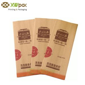 China VMPET Coffee Beans Kraft Paper Packaging Bags / Vertical Corners Coffee Bags With Valve on sale