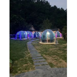 Polycarbonate Dome Tent Modular Prefab PC Crystal Bubble Dome House