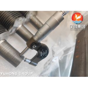 A179 Would Fin Tube L-Shaped AL1060 Fin Carbon Steel Tube Oil Cooler