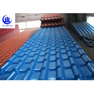 219mm Pitch ASA Resin Roof Tiles Waterproof Impact Resistance