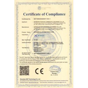 Shenzhen Truepos Commercial Equipment Co., Ltd. Certifications