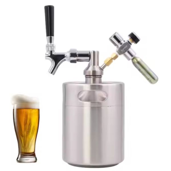 Buy Logo Custom 2l 3.6l 4l 5l 10l Stainless Steel Portable Large Container Beer Barrel Keg Whisk Set at wholesale prices