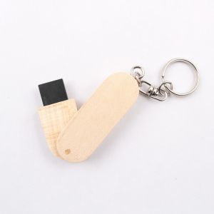 Twist Shaped Maple Wooden Flash Drive Fast Reading 64GB 128GB 256GB 1TB