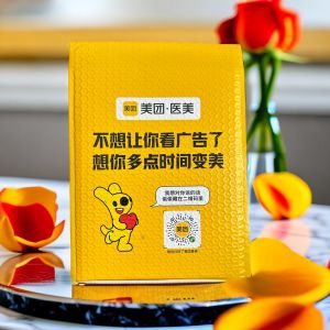 Silk Screen Printing Custom Shipping Bubble Envelopes Puncture Resistant