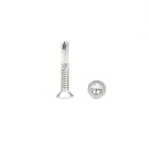 China 410 SS Tek 5 Point Self Drilling Screw Csk Head For Customized Needs on sale