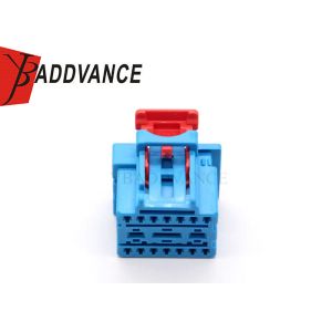 China Electrical PBT-GF10 Female 17 Pin Plastic Blue Connector For VW-Audi-Wire on sale