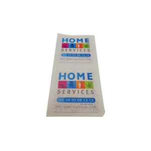 Custom Printing HF RFID Chip Sticker Circular Adhesive Label 13.56 MHz Frequency