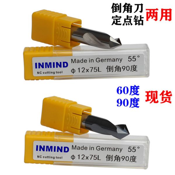 Solid Carbide Chamfer Mill , AlTiN / SiN / TIALN Coating Chamfer Cutter Tool