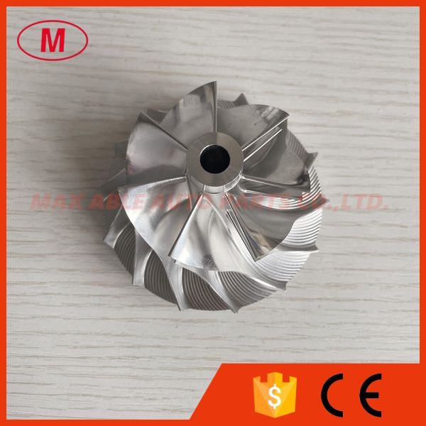 S00V111 173796 55.81/77.27mm 7+7 blades aluminum 2618/milling /billet compressor wheel for 173900