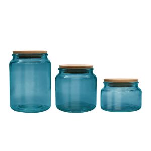 Mouth Blown 320ml Borosilicate Glass Storage Jars