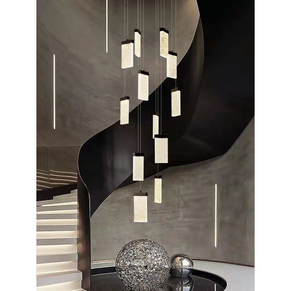 Bright Hotel Wedding Modern Crystal Pendant Light Length 20cm