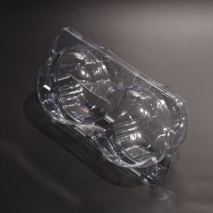 Reusable PET Plastic Food Containers with Rectangle Shape and Spoon