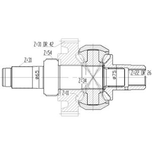 Automatic Transmission Complete Differential Assembly OEM High Strength And High