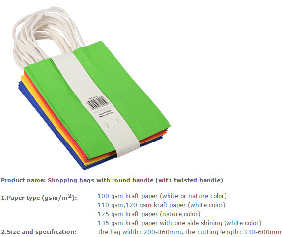 Buy Kraft shopping bag, kraft recycled shopping bag, wholesale paper shopping bag with logo, Luxury Retail Paper Shopping at wholesale prices