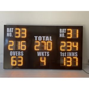 Outdoor LED Cricket Scoreboard Customized Logo DC12V AC240V