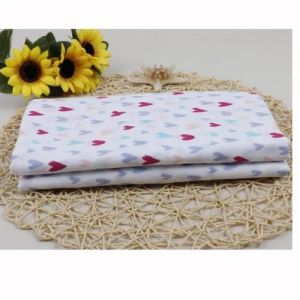 Custom Swaddle Printed Muslin Fabric Striped Pattern Plain Style