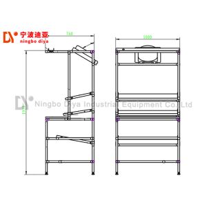 Standard Production Industries Workbench With Lean Pipe / Aluminium Profile