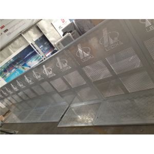 30kg Weight Foldable Crowd Control Barrier 10cm Height