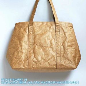 China Eco-Friendly Reusable Grocery Paper handlebag Shopping Bag Tyvek Tote Bag sustainable Washable Shoulder Bag on sale
