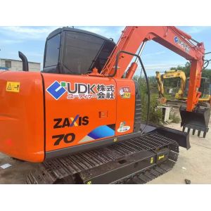 7ton class short operating time stable performance secondhand Hitachi ZX70