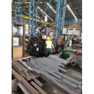CNC Angle Punching Machine Line For Steel Tower Fabriaction Punching Force
