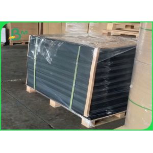 Quality 80# Dark Black Smooth Card Paper Sheet For Printing &amp; Wrapping for sale