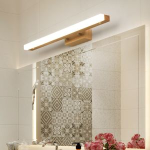 Wooden Led Mirror Light 9W 14W AC90-260V LED wood Wall Lamps(WH-MR-66)