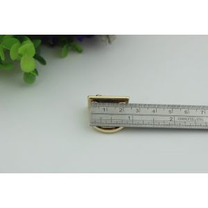 Wholesale high quality lady bag lock light gold metal twist turn decorative lock