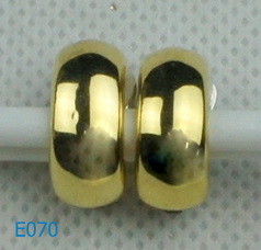 Hot Selling moon crystal zirconia stud earrings with gold plated