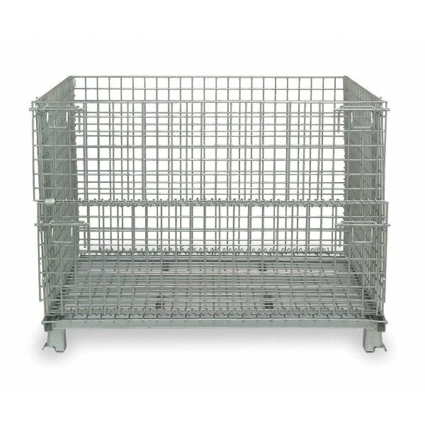 Buy Foldable Wire Mesh Container Q235 50x100 Wire Mesh Pallet Cages at wholesale prices