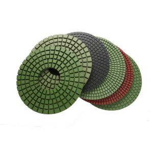 High Gloss Finish Diamond Polishing Pads , Resin Bond Diamond Stone Polishing