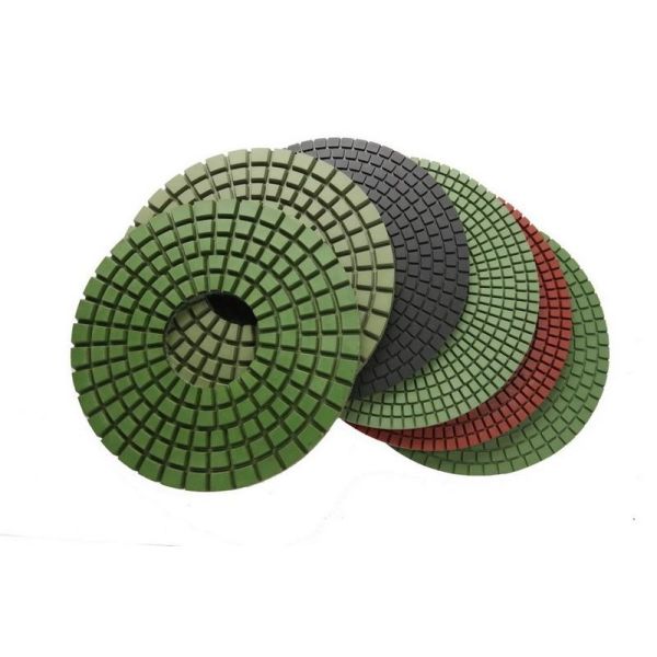 High Gloss Finish Diamond Polishing Pads , Resin Bond Diamond Stone Polishing