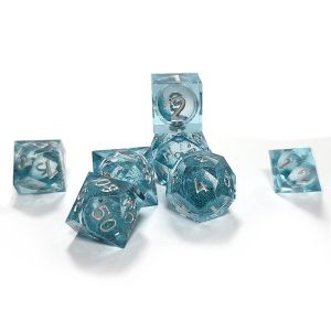 The color of the ocean ​ Resin multi -noodle tablet game dice set dnd dice