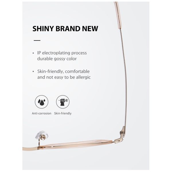 Super Elastic Acetate Titanium Glasses , For Ultra Light Glasses Adults