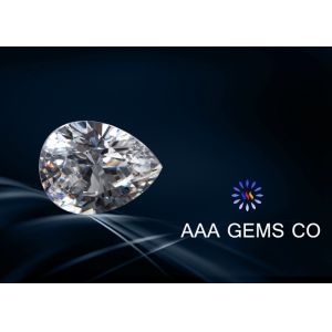 China Jewelry Pear Cut White Moissanite , Created Moissanite Size 8mm x 10mm on sale