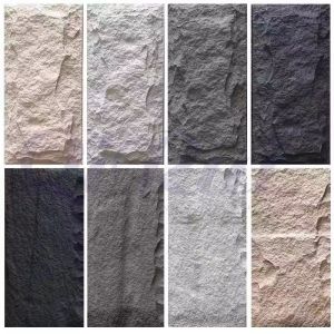 Straight Section 1200X600X30mm/50mm/60mm Polyurethane Artificial PU Stone Wall