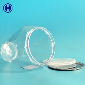 Diamond Shape Clear Plastic Cans Delicate Airtight Empty Plastic Tubs