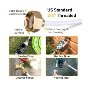 Female Thread Brass Faucet Adapter Bib Swivel Garden Hose Adapter
