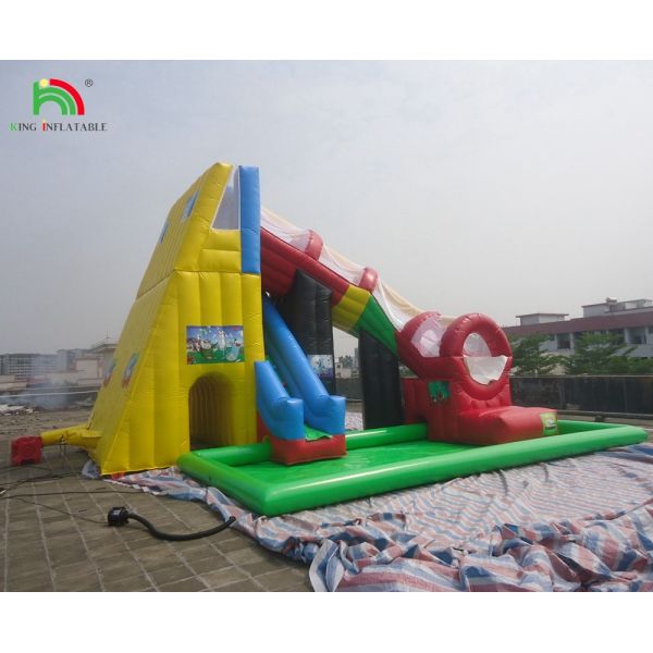 Customized Commercial Castle Kids Inflatable Playground Trampoline Water Slide Jumping Combo Bouncer