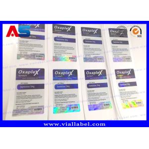 Holographic Prescription 10ml Vial Labels Printing Custom Peptide Vial Labels
