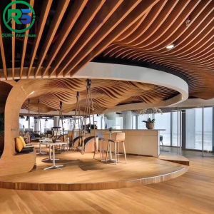 Environmental Friendly Linear Suspended Metal Ceiling 0.9mm White Aluminum