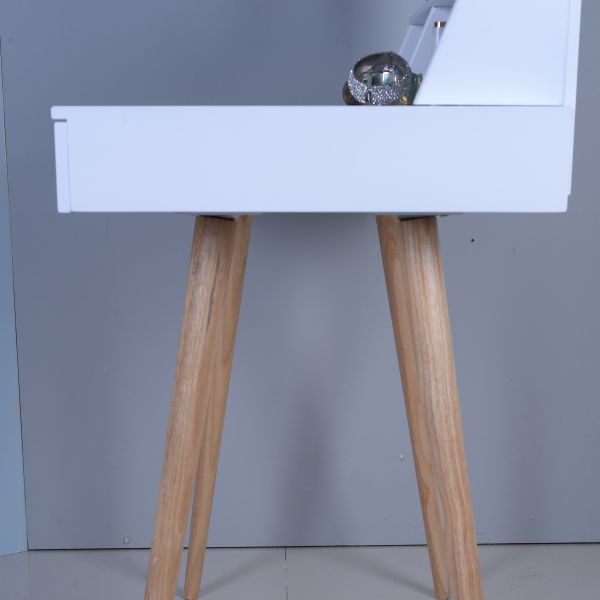 Buy MDF Wood Double Drawer Mirror Dressing Table 87cm height With Light at wholesale prices