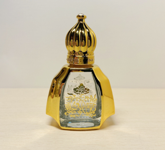 Portable Glass Roller Balls For Essential Oils High End Gold Perfume 10ml