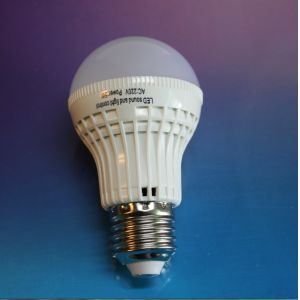 Voice controlled induction bulb lamp LED5W