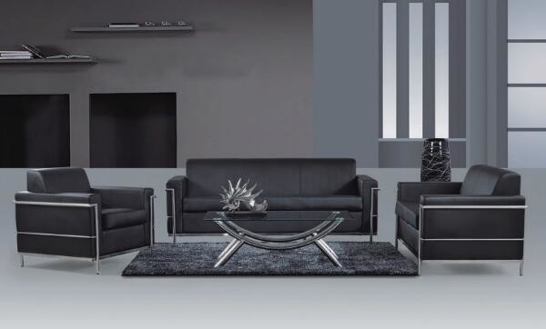 Buy Modern PU Leather China Reception Ofice Lounge Sofa at wholesale prices